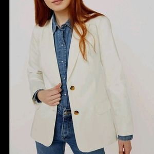 Free Assembly Boyfriend Blazer White